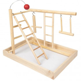  Средна плошадка за игра за птици от дърво  - Flamingo PLAYGROUND MEDIUM 28,5 x 23 x 24,5 см 